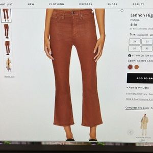 Pistola Lennon High Rise Coated Crop Boot Jean